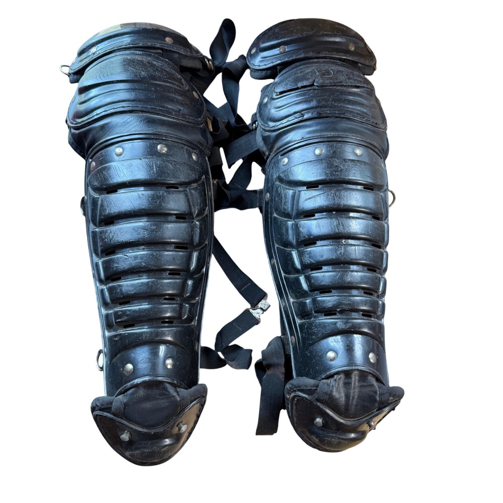 All-Star Catcher Leg Guards Adult Black Vintage Umpire Baseballβ Softball